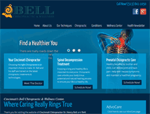 Tablet Screenshot of bellcincychiro.com